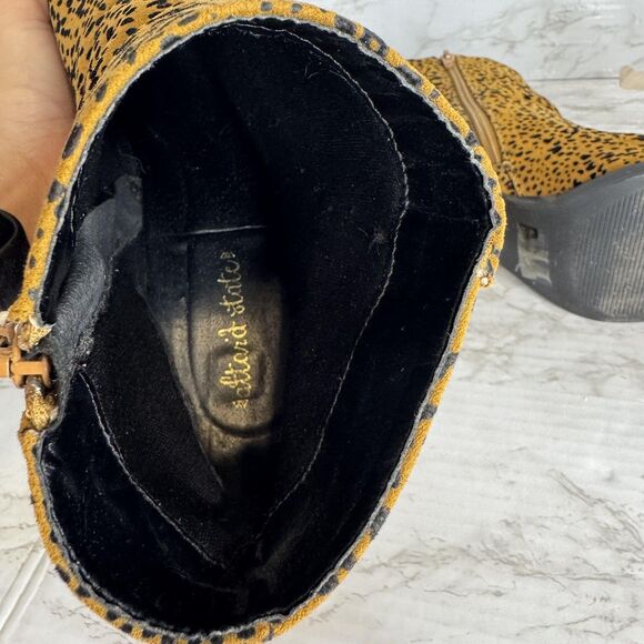 altar'd state Leopard Print Ankle Boots Womens Pointed Toe Block Heel Size 9 - Picture 10 of 11